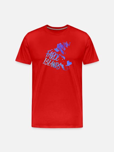 Faroe Islands - Men's Premium Organic T-Shirt - red