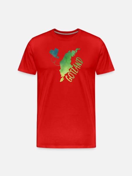 Gotland - T-shirt bio Premium Homme - rouge