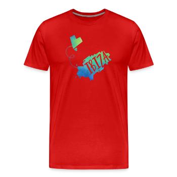 Ibiza - T-shirt bio Premium Homme - rouge - Devant - Damien (186cm)