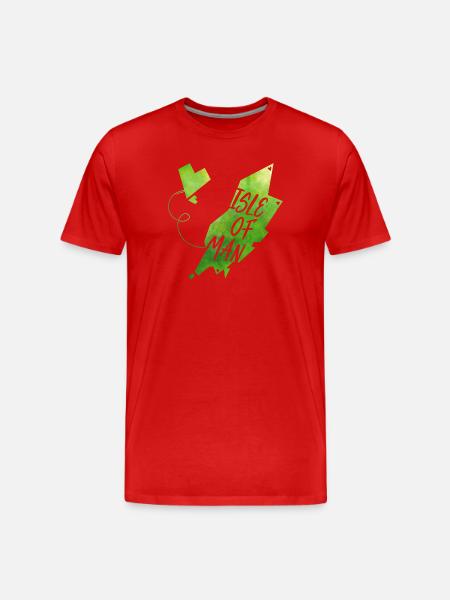 Île de Man - T-shirt bio Premium Homme - rouge