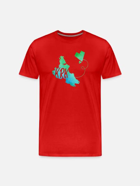 Krk - Men's Premium Organic T-Shirt - red