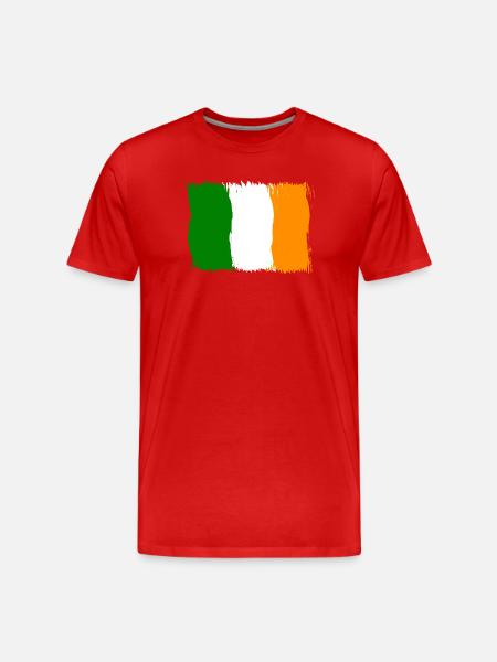 Ireland ,Flag Flag Gift - Men's Premium Organic T-Shirt - red