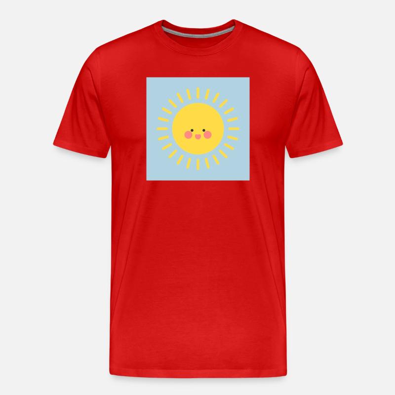 J.H - Männer Premium Bio T-Shirt - Rot