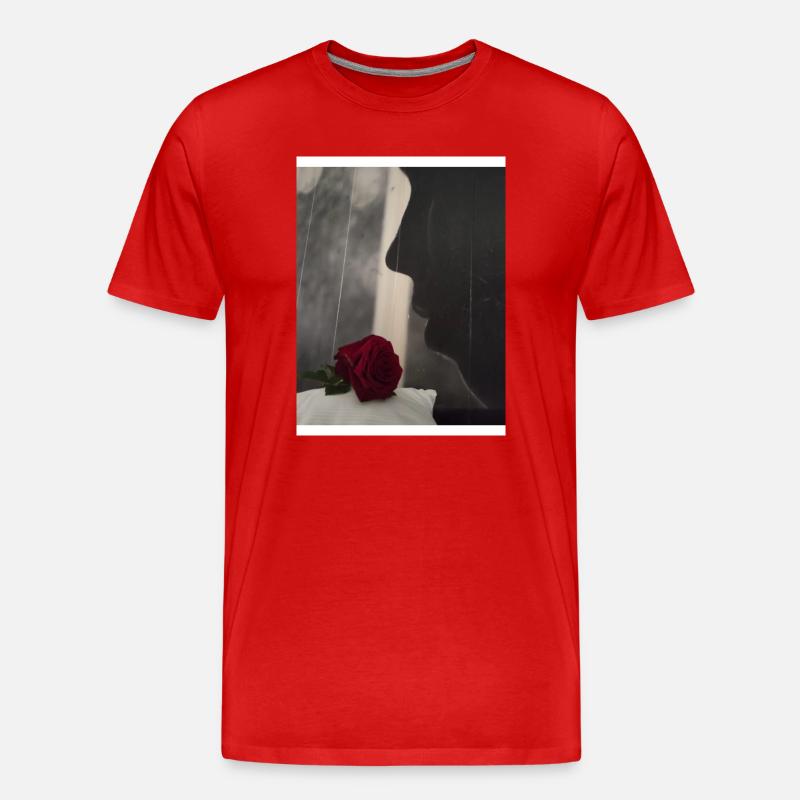J.H - Männer Premium Bio T-Shirt - Rot