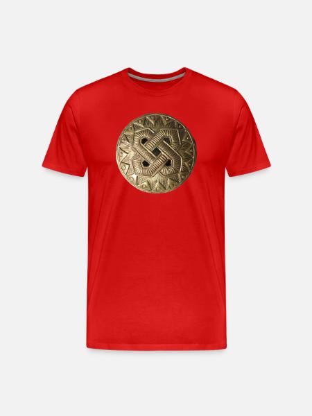 Kaleva bronceornament - T-shirt bio Premium Homme - rouge