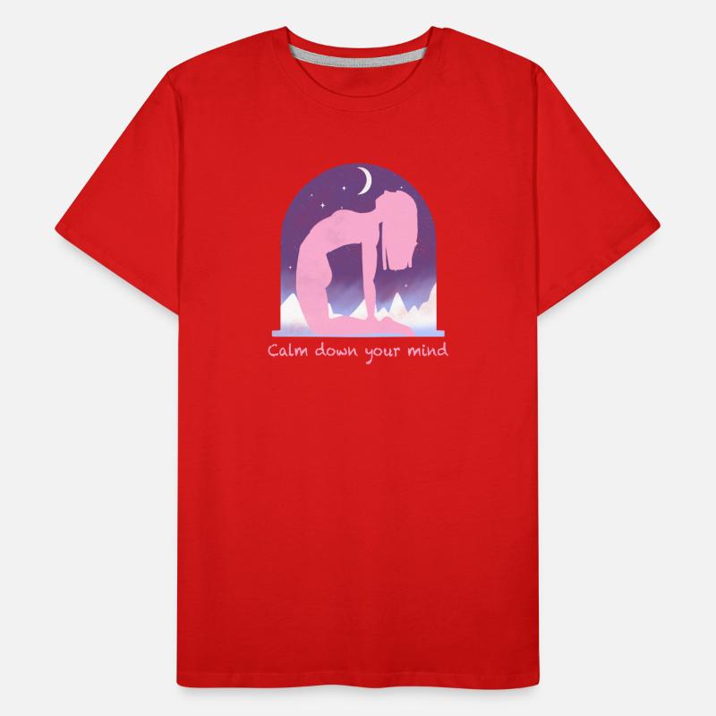 Moonlit Night Rest Pose Men's Premium Organic T-Shirt