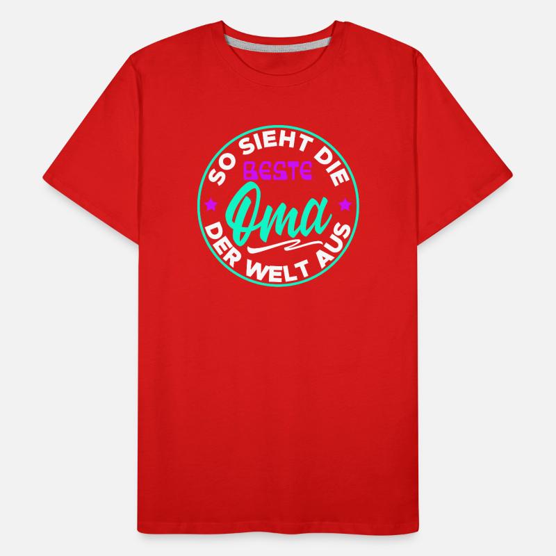 Meilleure déclaration de grand-mère Grand-mère grand-mère senior T-shirt bio Premium Homme