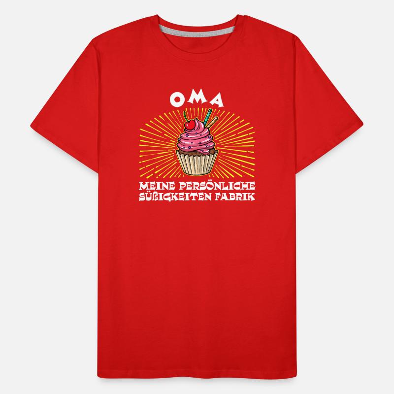 Humorvoll Oma Statement Großmutter Enkelkind Männer Premium Bio T-Shirt