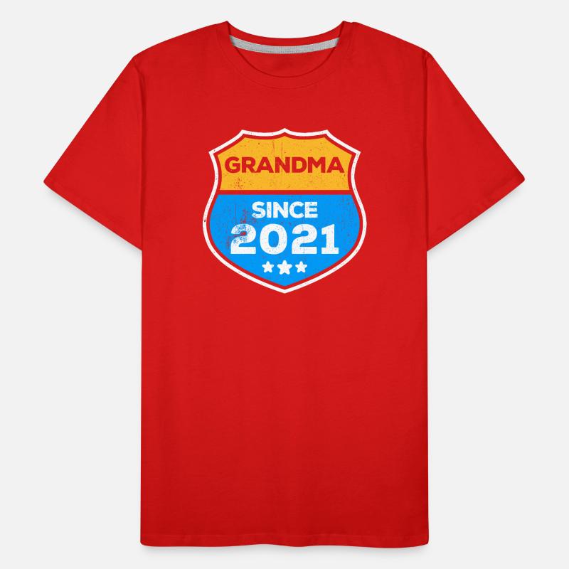 Grand-mère Grand-mère Déclaration Retraitée Grand-mère T-shirt bio Premium Homme