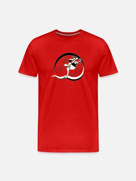 Skateboard in Freestyle - Men's Premium Organic T-Shirt - red