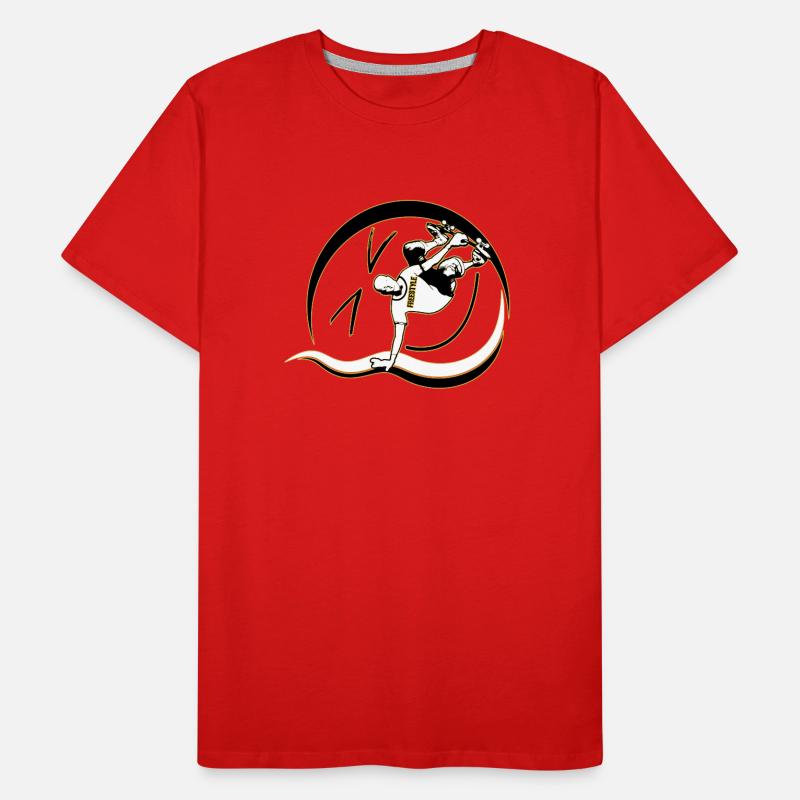 Skateboard en Freestyle T-shirt bio Premium Homme