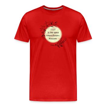 Yoga - Men's Premium Organic T-Shirt - red - Front - Damien (186cm)