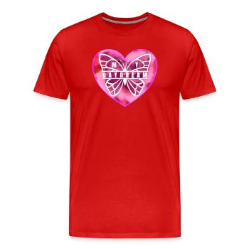 Mon rêve au jour le jour - T-shirt bio Premium Homme - rouge - Devant - Damien (186cm)