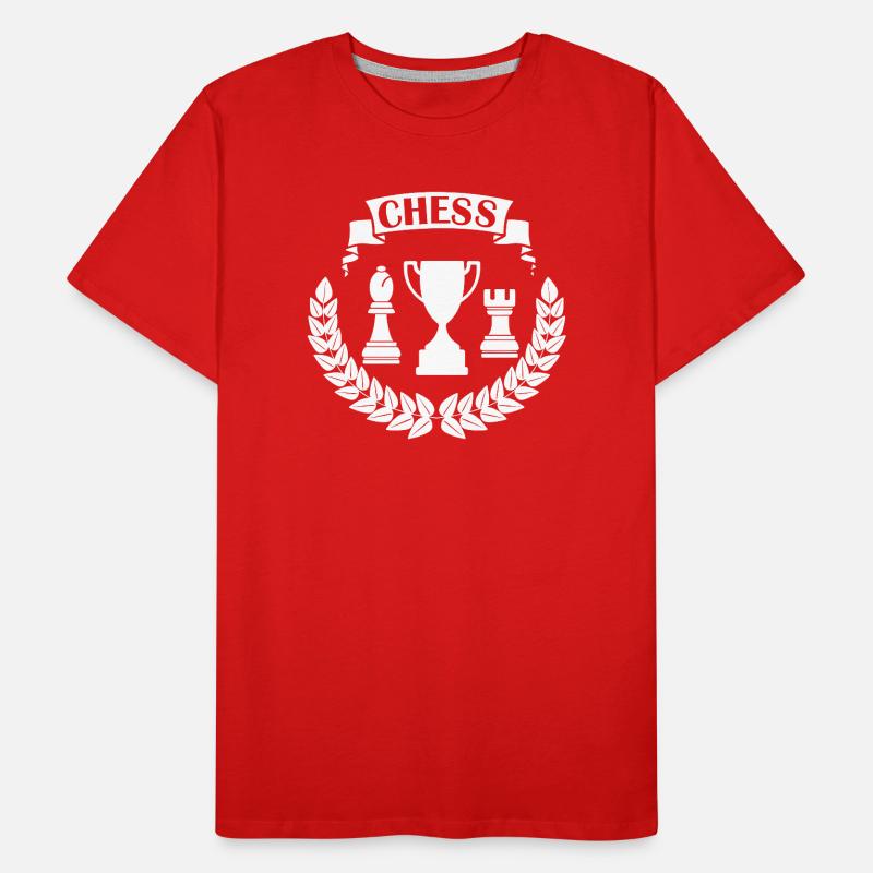 Coupe d’échecs blanche T-shirt bio Premium Homme