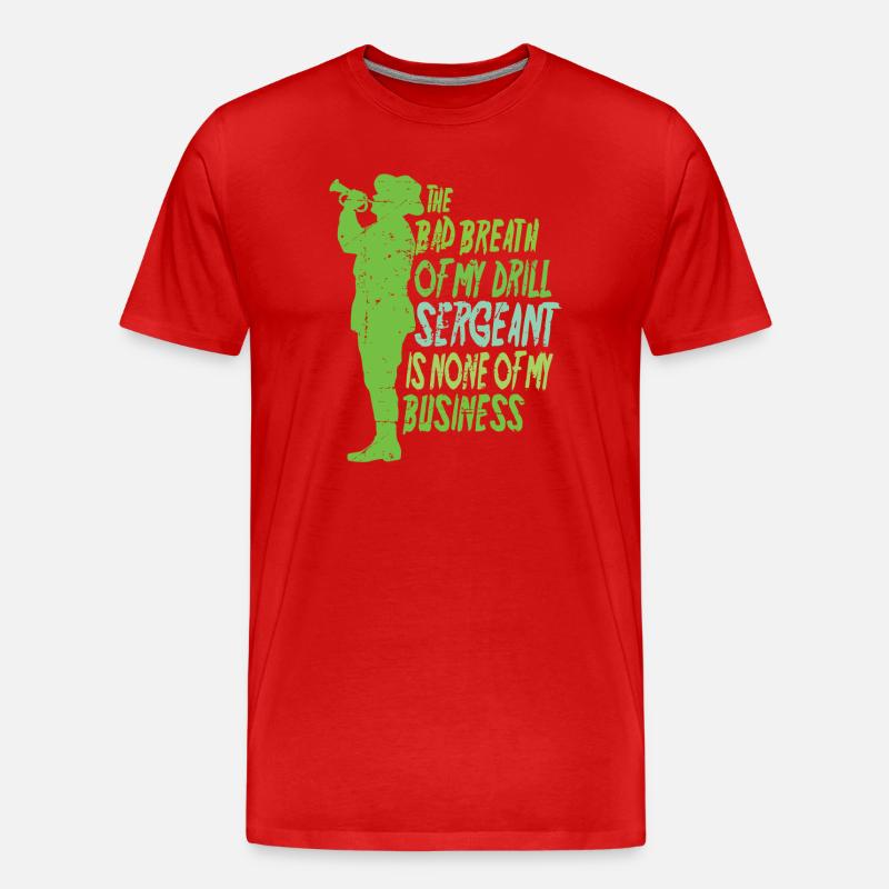Drill Sergeant - Men's Premium Organic T-Shirt - red