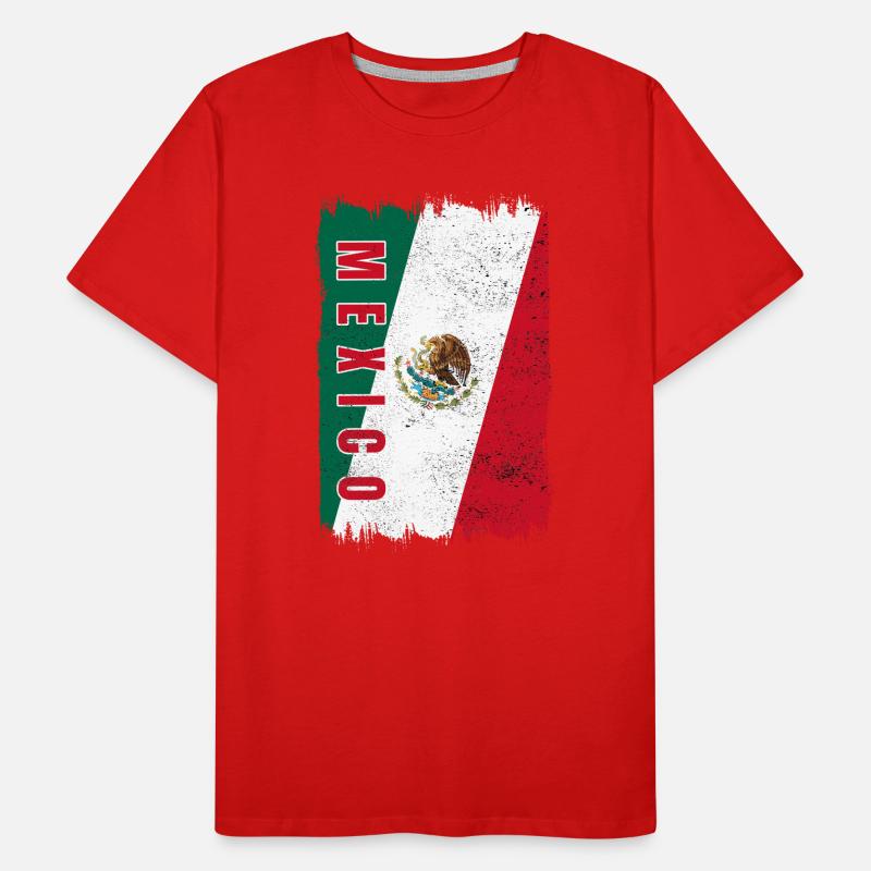 Mexico flag Men's Premium Organic T-Shirt