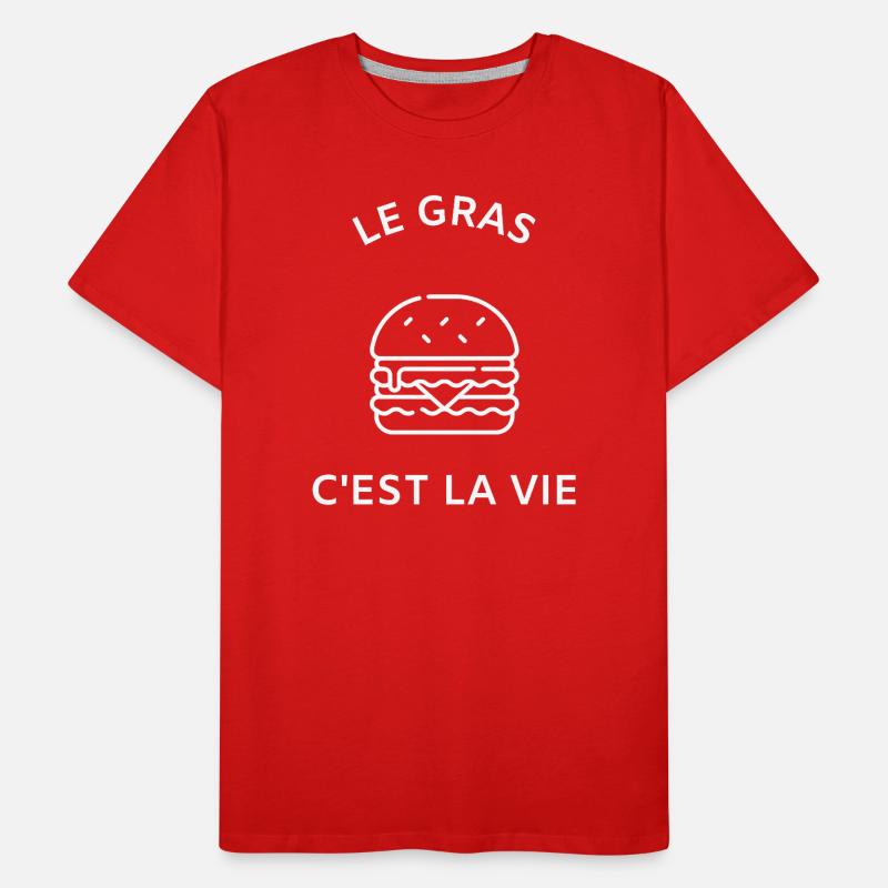 Le gras c'est la vie T-shirt bio Premium Homme