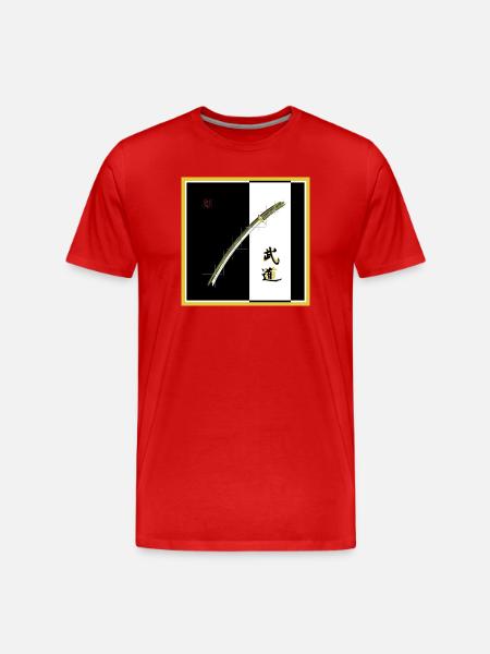 Katana - Männer Premium Bio T-Shirt - Rot