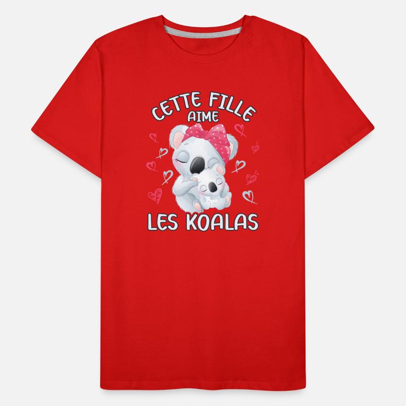 Dieses Mädchen Liebt Koalas Männer Premium Bio T-Shirt