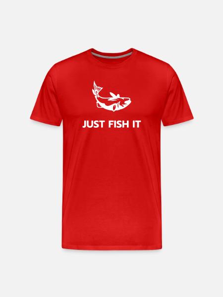 Just fish it - Men's Premium Organic T-Shirt - red