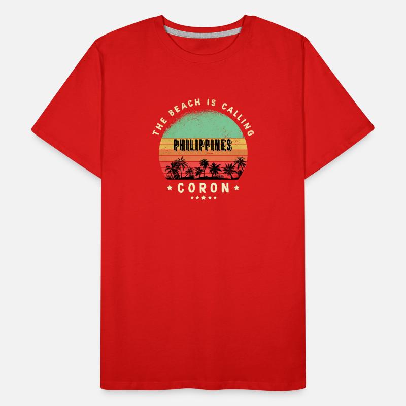 Coron Indonesia beach design Men's Premium Organic T-Shirt