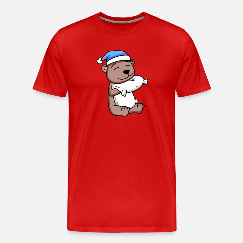 Bär Baby - Männer Premium Bio T-Shirt - Rot