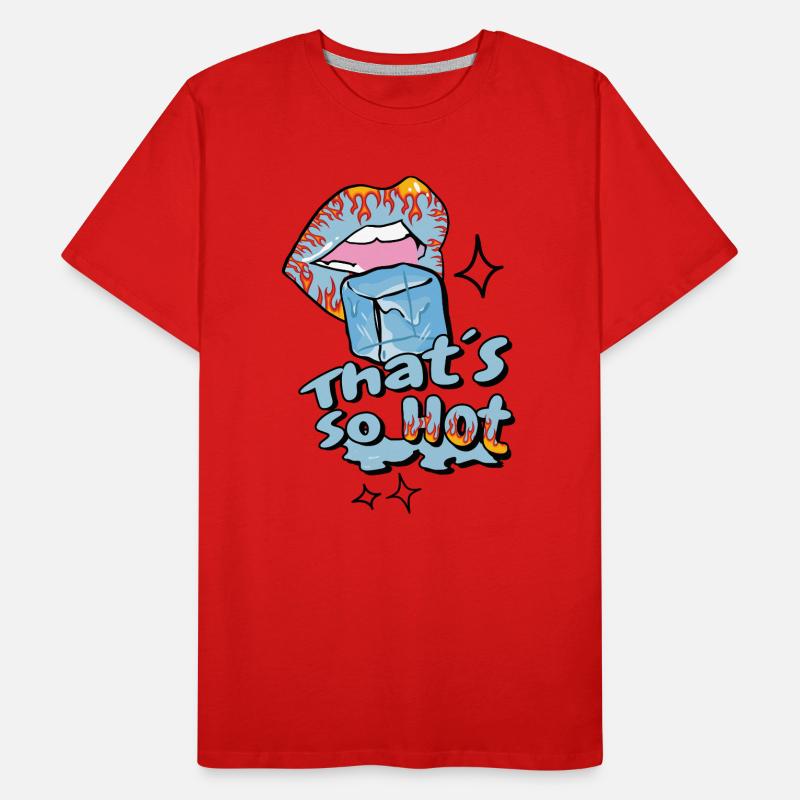 Bouche chaude avec de la glace T-shirt bio Premium Homme