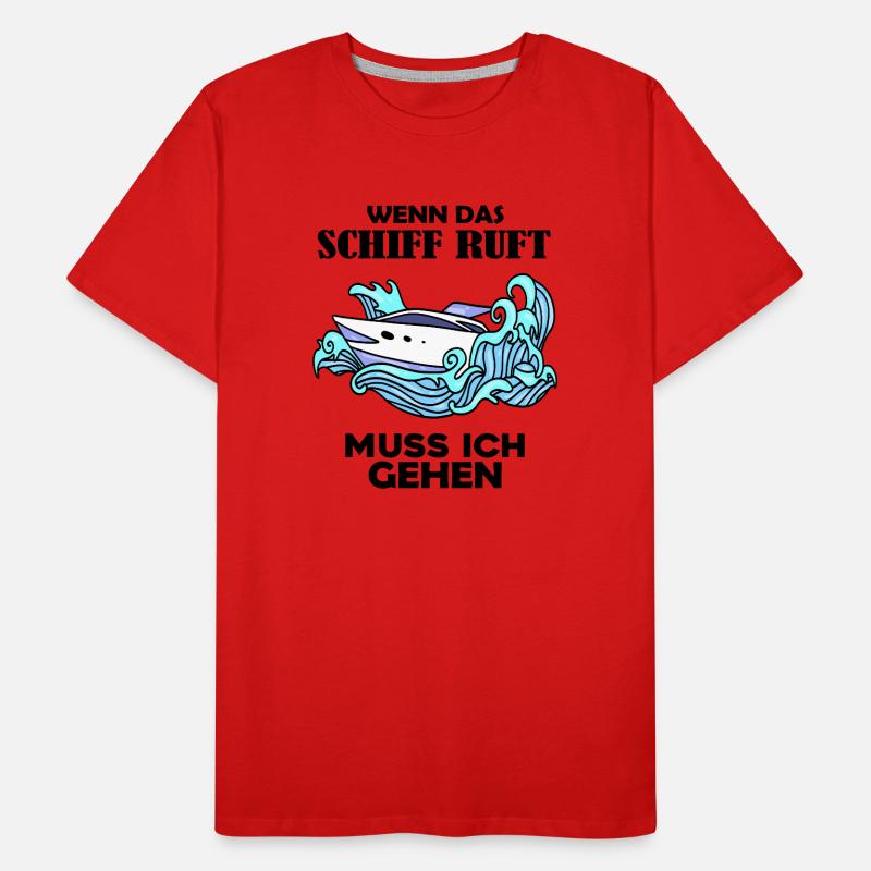 Schiff Schifffahrt Männer Premium Bio T-Shirt