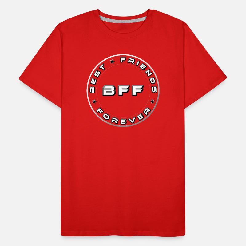 Beste Freunde bester Freund beste Freundin Männer Premium Bio T-Shirt