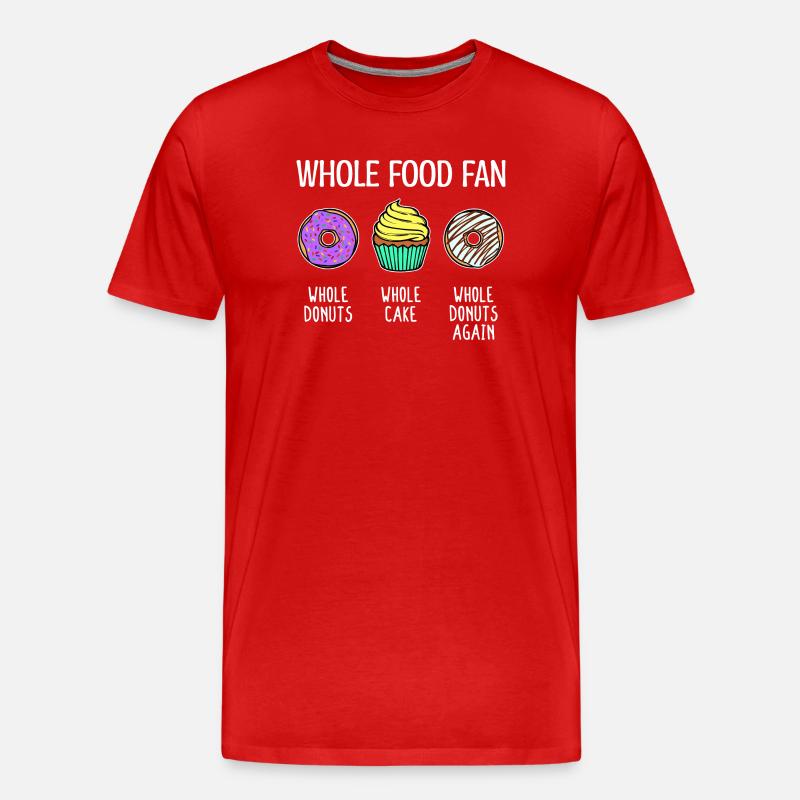 Donut Statement Candy Cake Cupcake - T-shirt bio Premium Homme - rouge