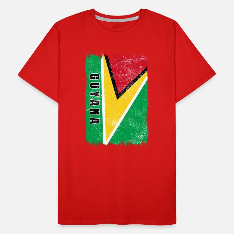 drapeau Guyanien T-shirt bio Premium Homme