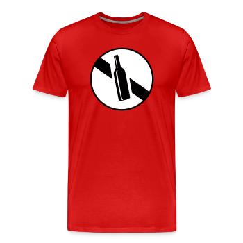 End of ban on drinking - Men's Premium Organic T-Shirt - red - Front - Damien (186cm)