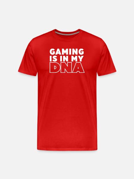 Gaming is my DNA - Men's Premium Organic T-Shirt - red