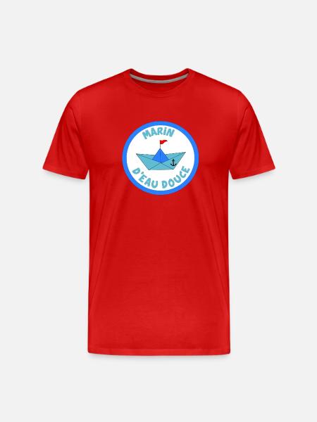 Marin d'eau douce - T-shirt bio Premium Homme - rouge