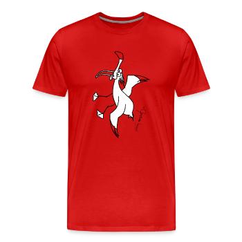 Kreischmöwe © Chyropterum Innoxius - Männer Premium Bio T-Shirt - Rot - Vorne - Damien (186cm)