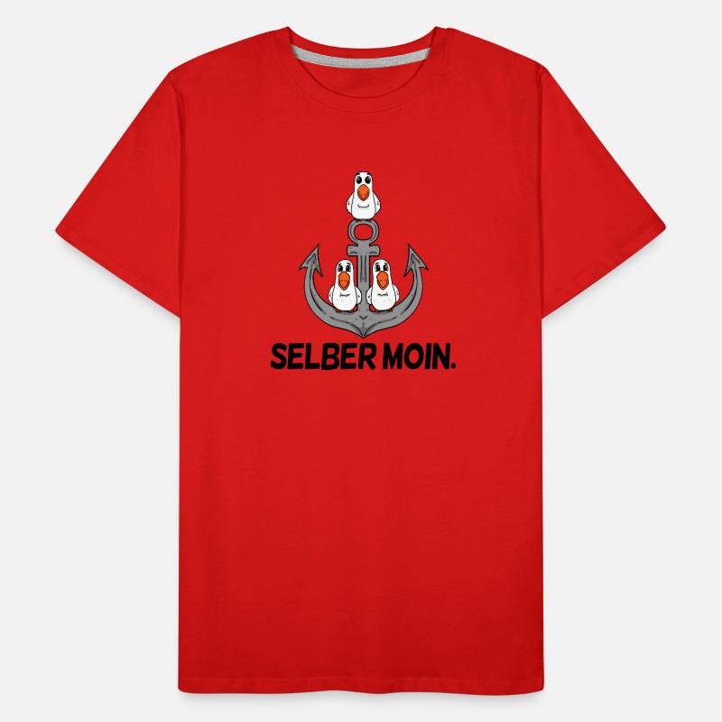 Selber Moin - Moin lustig Männer Premium Bio T-Shirt