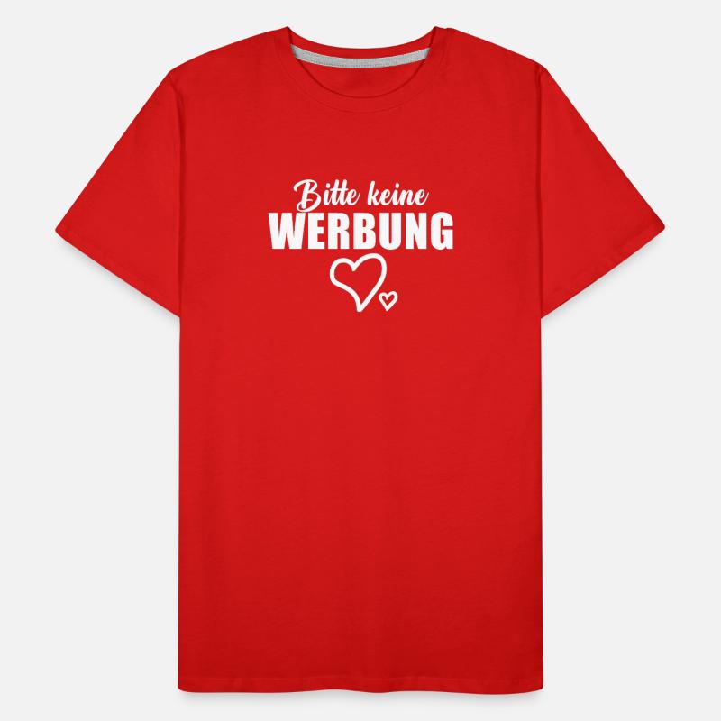 Bitte keine Werbung Männer Premium Bio T-Shirt
