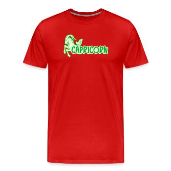 Capricorne Ciel Astrologie ésotérique Superstition - T-shirt bio Premium Homme - rouge - Devant - Damien (186cm)