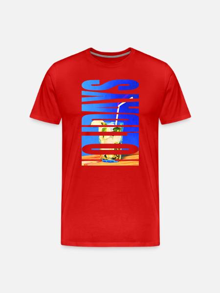 HOLIDAYS - Men's Premium Organic T-Shirt - red