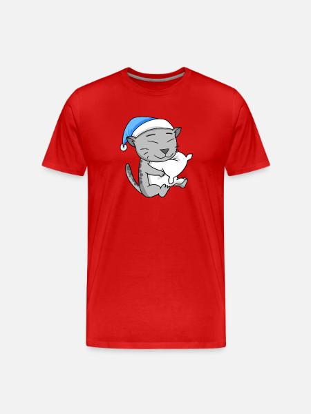 Cat Cat Breed Egyptian Mau - Men's Premium Organic T-Shirt - red