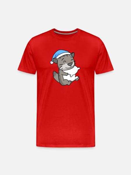 Cat Cat Breed Siberian Cat - Men's Premium Organic T-Shirt - red