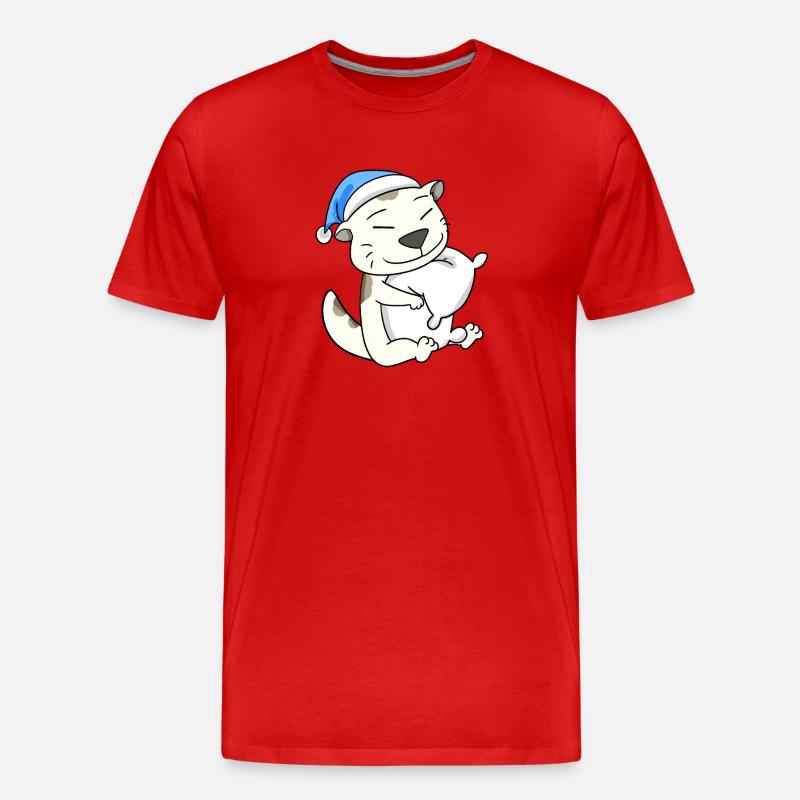Katze Katzenrasse Devon Rex - Männer Premium Bio T-Shirt - Rot
