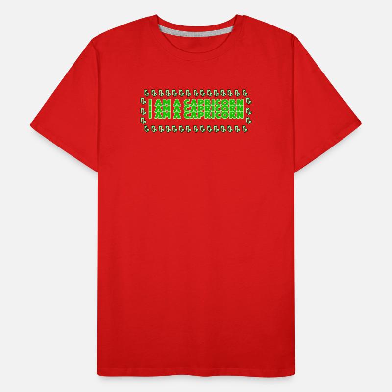 Horoskop Statement Steinbock Himmel Aberglaube Männer Premium Bio T-Shirt