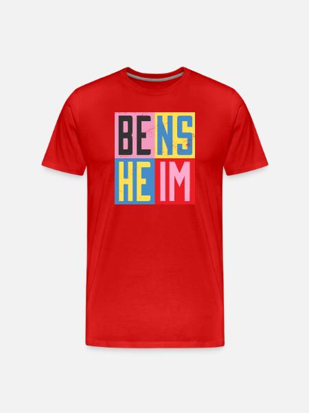 Bensheim Cities Design - Men's Premium Organic T-Shirt - red
