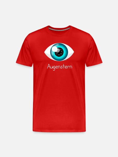 Augenstern - Männer Premium Bio T-Shirt - Rot