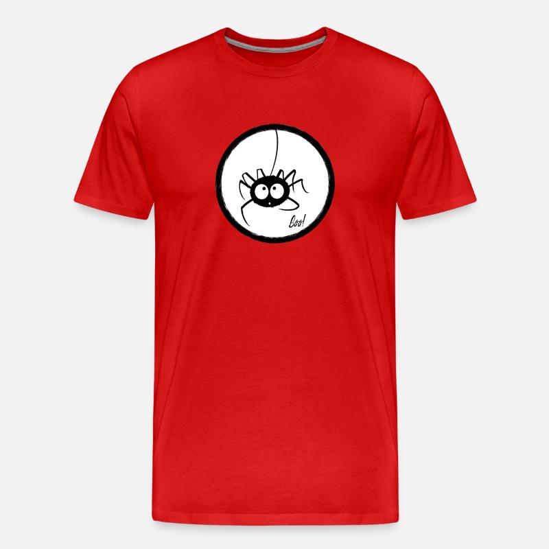 Süße Spinne - Männer Premium Bio T-Shirt - Rot
