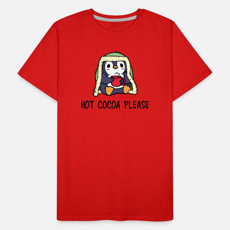 Cold Penguin Statement South Pole Arctic Snow Animal Men's Premium Organic T-Shirt