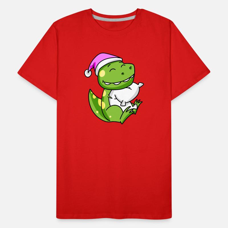 Dinosaur with pillow and sleeping cap Men's Premium Organic T-Shirt