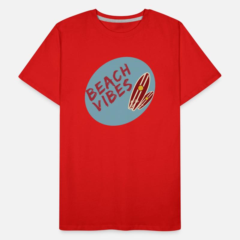 Beach Vibes - Beach Lovers Männer Premium Bio T-Shirt