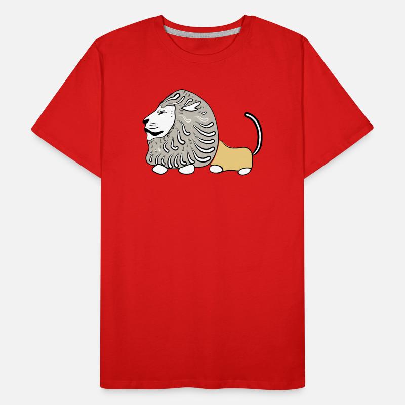 LION VECTER T-shirt bio Premium Homme